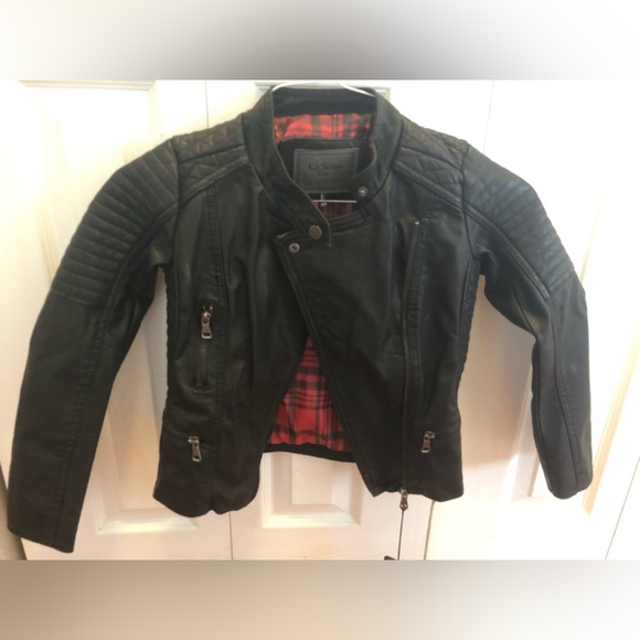 Kids vegan leather jacket - Picture 1 of 3